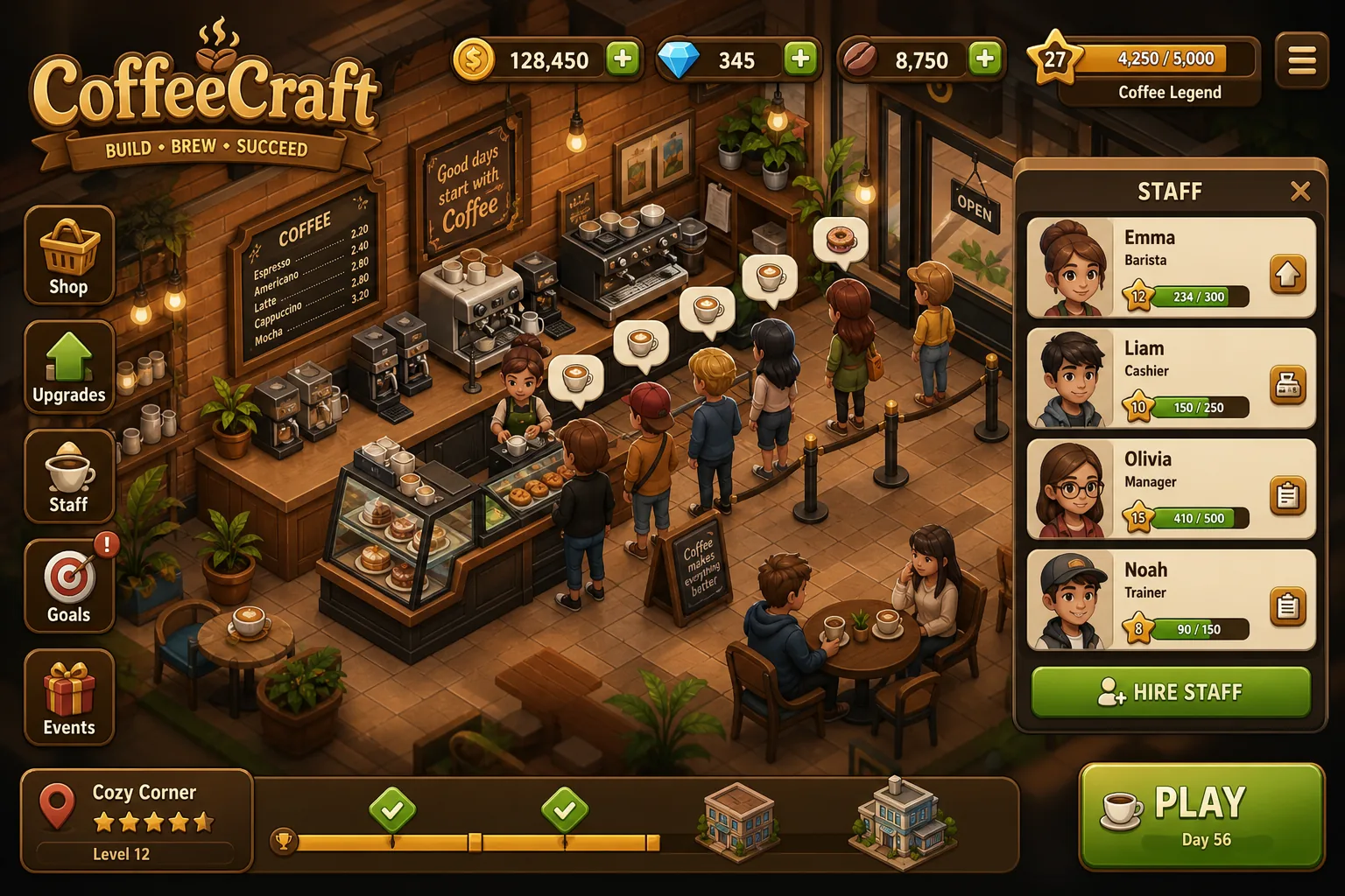 CoffeeCraft — caso de estudio RoviDev Studio