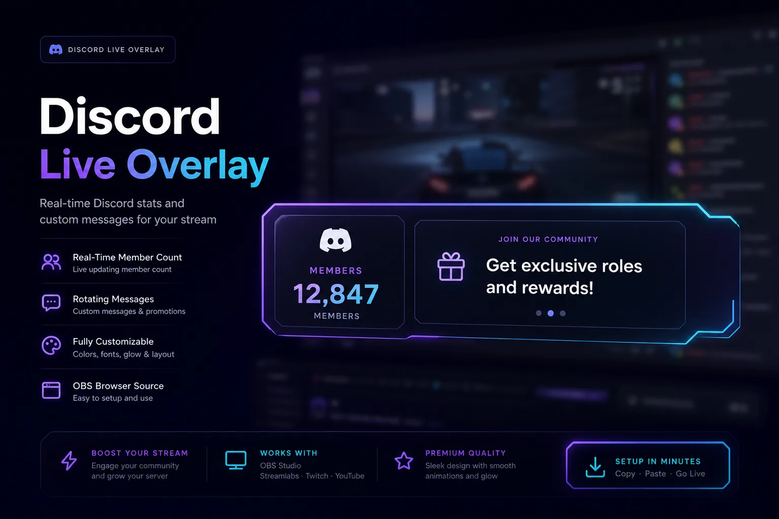 Discord Live Overlay — caso de estudio RoviDev Studio