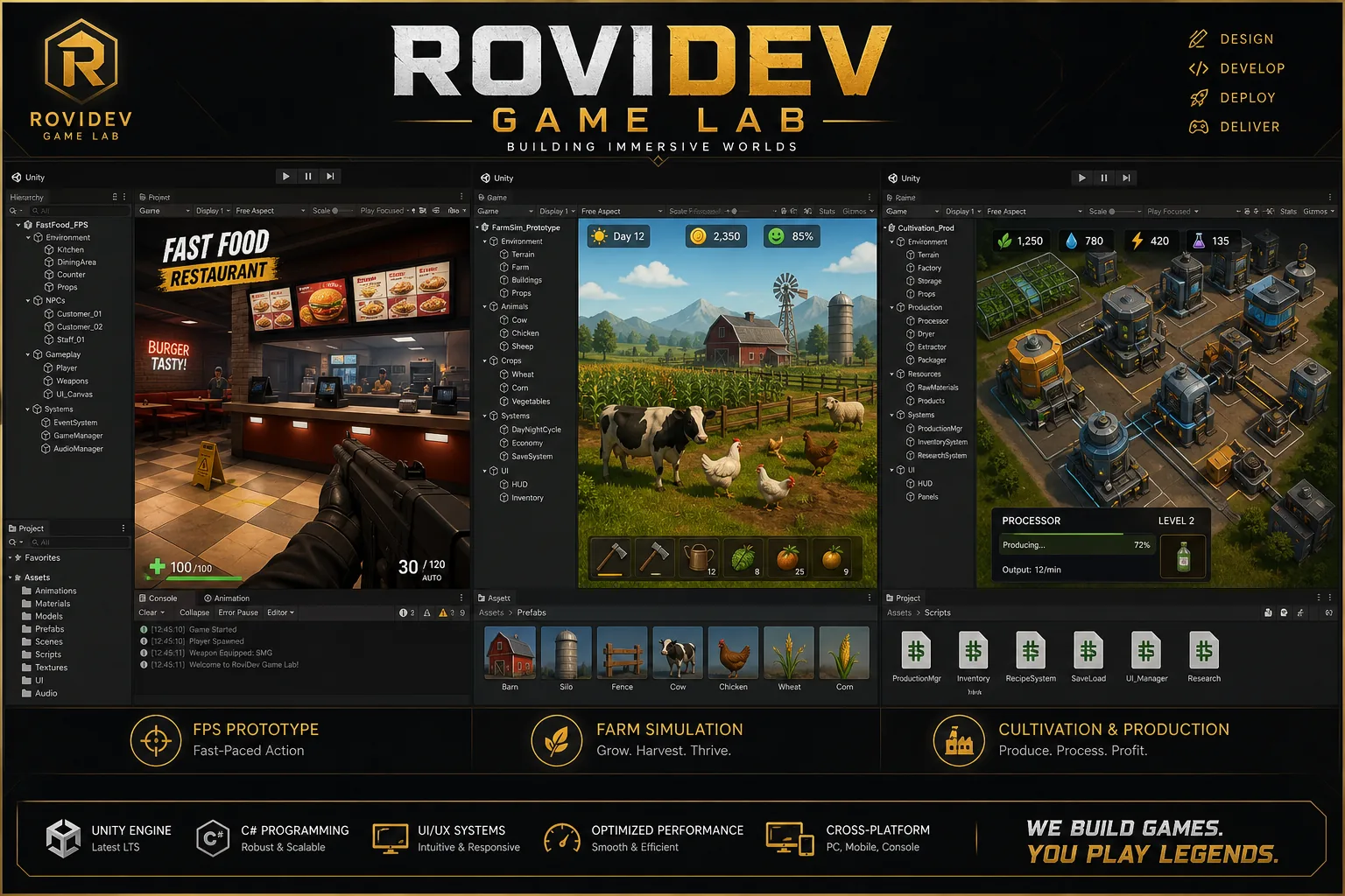 RoviDev Game Lab — caso de estudio RoviDev Studio