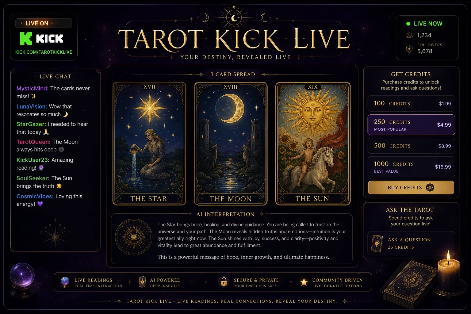 Tarot Kick Live — caso de estudio RoviDev Studio